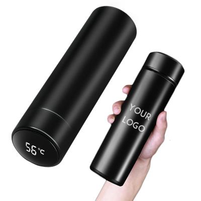 China High Quality Business 18/8 Stainless Steel Vacuum Flask Smart Vacuum Cup Insulated Thermos Bottle With LED Temperature Display for sale