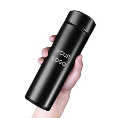 China Business Vacuum Flask 500ML Double Wall Vacuum Insulated 304 Stainless Steel Water Bottle With Custom Logo for sale