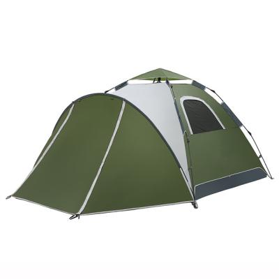 China Diagonal Bracing Type Enjoy U Vacation Auto Open 3-4 People Waterproof Outdoor Camping Hiking Breathable One Bedroom And Lounge Tent for sale