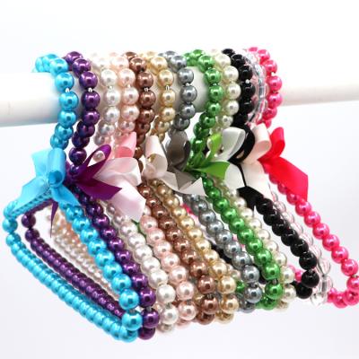 China New Arrival The Sweet Design Exquisite Colorful Beads Hanger For Kids Cloths for sale