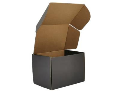 China OEM Biodegradable Plain Kraft Flat Shape Cardboard Shipping Folded Corrugated Boxes for sale