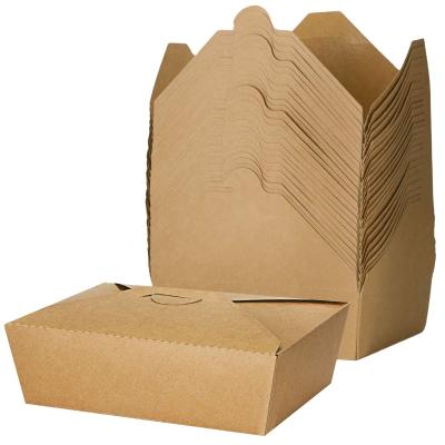 China Biodegradable Environmentally Design Cardboard Takeout Food Packaging Box With Transparent Window Corrugated Kraft Paper Packaging Box for sale