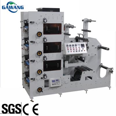 China Factory Four 3 Phase 4wire 380V 50HZ Automatic Flexo Label Printing Machine Colors Adhesive Label Sticker Letterpress Printing Label Printer for sale