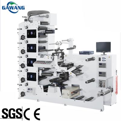 China Factory Automatic Sticker Stacked Label Flexographic Printing Machine for sale