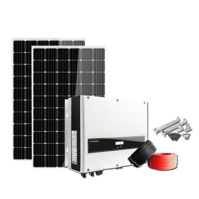 China Full set 10000w solar system 3KW 5KW 8kw 10KW home solar hybrid power system for home for sale