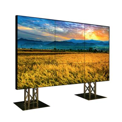 China Full Color Monitor 1080p Lcd Monitor Screen Indoor Video Wall Panel Controller Wall Mount Bracket Seamless Videowall for sale