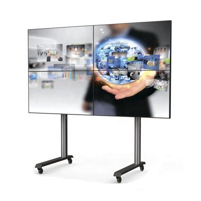 China Indoor China Factory 65 Inch Large Size Commercial LG 4k 700 nits 3.5mm 2x2 Floor Standing LCD Video Wall Solution for sale