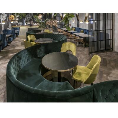 China Modern Customized Commercial Seating Restaurant Restaurant Booth Living Room Furniture Stage Furniture Sofa Bench for sale