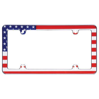 China Custom Skull Fixed Print Plate License Plate Frame Sublimation Stainless Steel License Plate Frame for sale