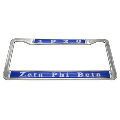 China Fixed Single Plate Gray Card Retro Plates Illuminated License Plate Frame Sorority License Plate Frames for sale