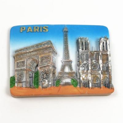 China Shape Custom Resin 3d Souvenir Souvenir Fridge Magnets Tourist Gift Tourist Promotional Products For PARIS for sale