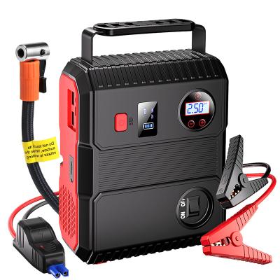 China Battery Charger Mini Powerbank Multi-Function 12V Power Bank Portable Car Jump Starter With Air Compressor for sale