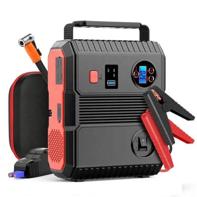 China Manufacturer Car Jump Stater With Air Compressor Car Battery Charger 150 Psi Tire Car Portable Jump Starter for sale