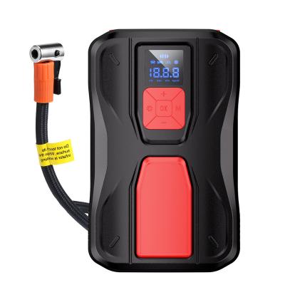 China New Car Tyre Wireless Charge Portable Car Air Pump 12V Tires Portable Air Pump With Lcd Display for sale