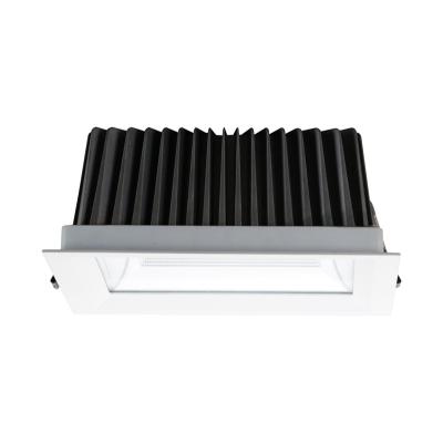 China Downlights High CRI Ra 90+ Square COB LED UGR 19 2700K-5000K IP65 LED Up Recessed Down Light for sale