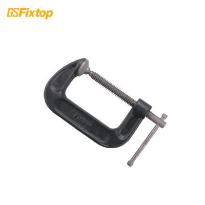 China Heavy Duty Black CRV G Clamps Hook Nickel Head Crv Forging Double Wire Meters G Clamps for sale