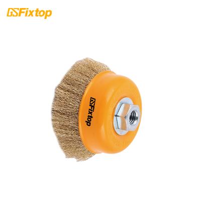 China Hot Sale Cleaning Wire Brush Set Max Speed ​​8500*1.5 Twist Round Stainless Steel Wire Brushes For Drill for sale