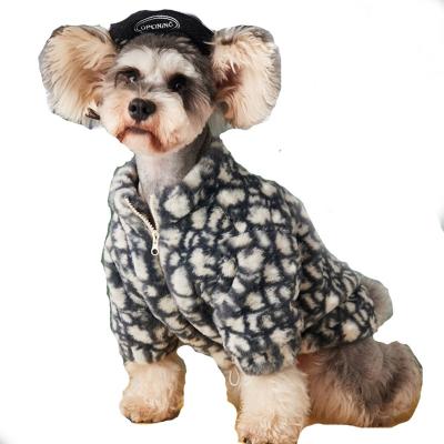 China Warm Pet Stocked RTS Fur Dog Coat Winter Cat Zipper Jacket Coats For Dogs for sale