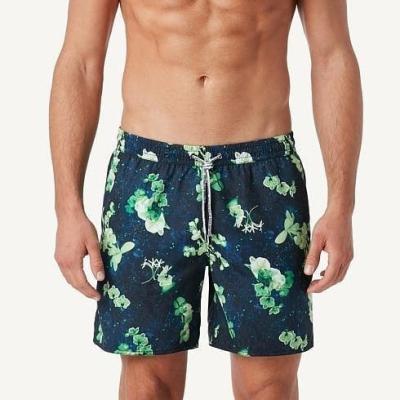 China Custom Plus Size JM Men's Shorts Set Latest Sublimation Print Design With Private Swimwear Mens Ends String Logo Shorts for sale