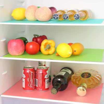 China Sustainable Can Be Cut Fridge Liners Drawer Table Place Mat Eco-friendly Shelf Mats Washable Fridge Mats for sale