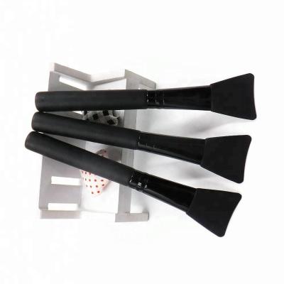 China High Quality Eco-friendly Makeup Brushes Eco-friendly All Black Silicone Brush For Facial Mask for sale