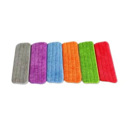 China Durable Fit Head Fit Microfiber Replacement Flat Mop Squeeze Wipes Washable Household Cleaning Tool House Floor Dust Mop Refill Pad for sale