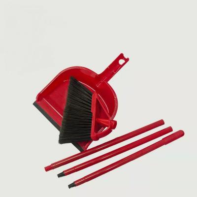 China Workable set of sweep and indoor broom and broom hanger dustpan for sale