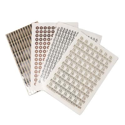 China Transfer Electroforming Heat Sensitive Metal Nickel Sticker 3d Sticker Furniture Metal Nickel Logo Nickel Sticker for sale