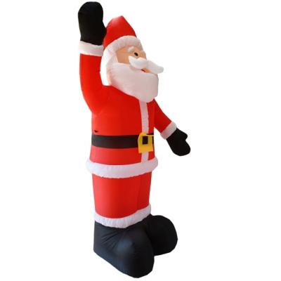 China 1.2m1.5m1.8m 2.1m2.4m Beautiful Colorful Hot Sale Gift Box Santa Figurine Christmas Decoration Claus Model Outdoor Giant Inflatable for sale