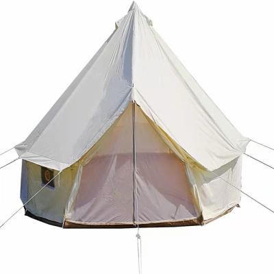 China Extended Type Supplier Upholster Waterproof Luxury Quick Camp Teepee Outdoor Cotton Glamping Yurt Dome Canvas Polyest Tent Wholesale Safari Bell Tent for sale