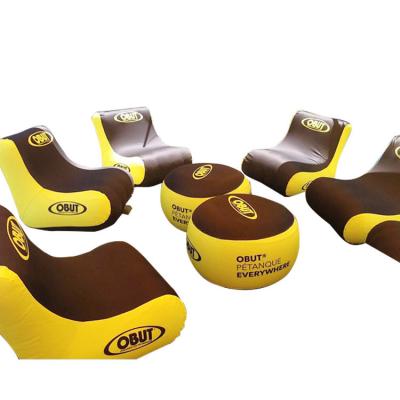 China Good Quality Customized Traditional Printing Inflatable Chair For Outdoor Event for sale