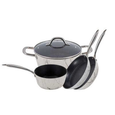 China OEM viable hot sale SHENZHAN best quality cooking pot wholesale cookware set for sale