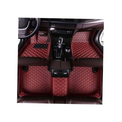 China Factory supply luxury waterproof durable non-slip leather car mat for sale