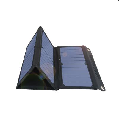 China Wholesale Foldable Solar Panels 5V Portable 28W 4 Commercial/Boat/Car/Camping Times Sunpower Folding Solar Panels for sale