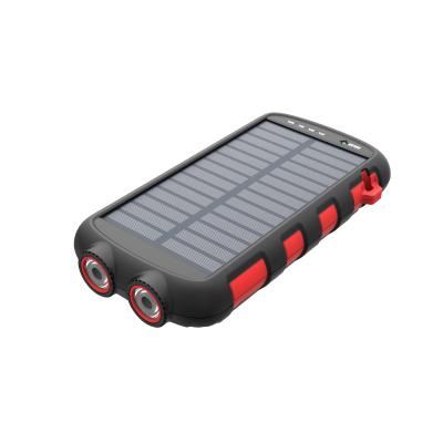 China Fast Charging Support Power Bank 20000 Mah Outdoor Waterproof 15W Solar Phone Charger Station Power Bank Solar Wireless Powerbank for sale