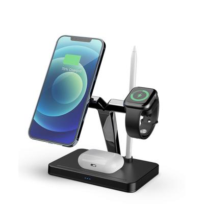 China Smart Watch Wireless Charger Dock Charging Station 4 In 1 Type C Support USB Wireless Charger for sale