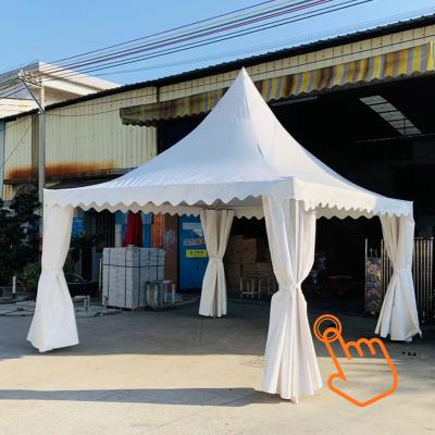 China Outdoor Windowed Design 6*6m Trade Show Party Canopy Exhibition Wedding Tent for sale