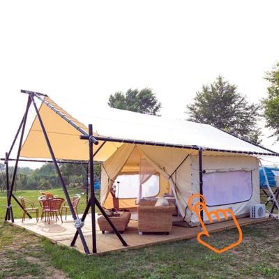 China Outdoor Camouflage/Field Play Vacation Canada Kodiak 7*5*3.5m Roof Hard Top Shell Canvas Bell Hotel Tent for sale