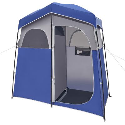 China Amazon Bestselling Portable Toilet Shower Tent Waterproof Outdoor Camping Diagonal Tying Type for sale