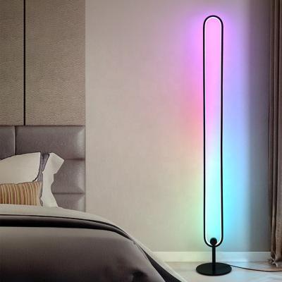 China CHUSE Amazone RGB Modern Remote Neon Floor Lamp Splicing LED Tripod Light Stand For Living Room for sale