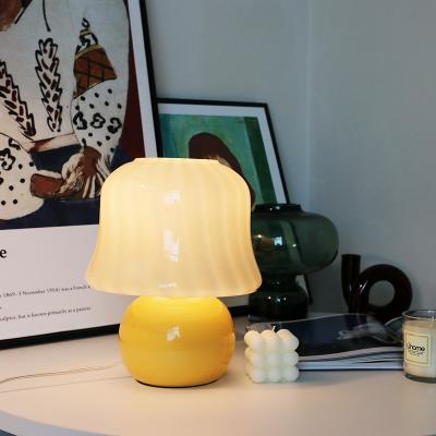 China Modern Art Nordic Design CHUSE Glass Desk Lamp E27 Led Bulb Night Lights Decorations For Bedroom for sale