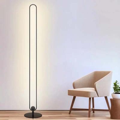 China ChuSe Nodic Hot Selling Dropshipping LED Light Simple Modern Round Cake Floor Lamp for Bedroom Living Room for sale