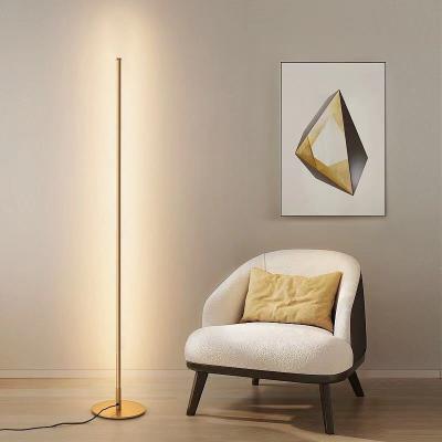 China Direct single line floor light foot pedal light book living room bedroom modern factory remote control floor lamp for sale