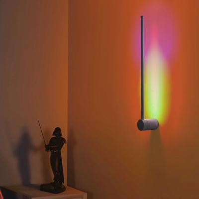 China Modern Nordic Minimalist Led RGB Wall Lamp Indoor Modern Home Deocrative For Living Room for sale