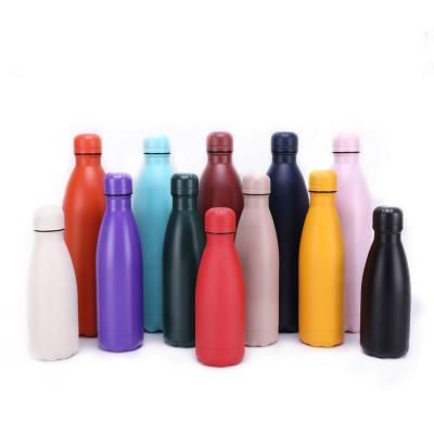 China Customized Viable Colorful Stainless Steel 500ML Thermos Cup Vacuum Flask Sports Mugs Cola Water Bottle for sale