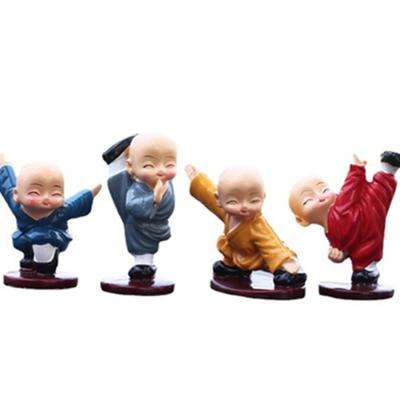 China China CUSTOMIZED CAR DECOR HOME DECOR RESIN CHINA KUNGFU MONK SOUVENIR for sale