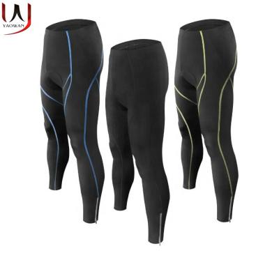 China Factory Wholesale Breathable Hot Selling Men's Quick Dry Moisture Wicking Bike Pants Autumn Spring Padded Cycling Pants Bike Gaiters for sale