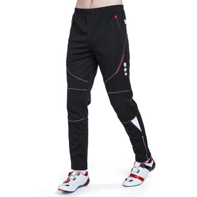 China Wholesale Winter Fleece Breathable Warm Men's Outdoor Mountain Bike Pants Windproof Warm Cycling Pants Waterproof Breathable MTB Bike Pants for sale