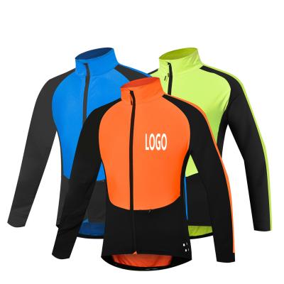 China Factory Winter Breathable Fleece Autumn Custom Warm Cycling Tank Top Waterproof Men Bike Jacket Outdoor Windproof Cycling Jacket Customize for sale