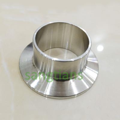 China Connect China Manufacturer SS304 Sanitary Weld Ferrule Stainless Steel Tri Flange Ferrule Pipes for sale